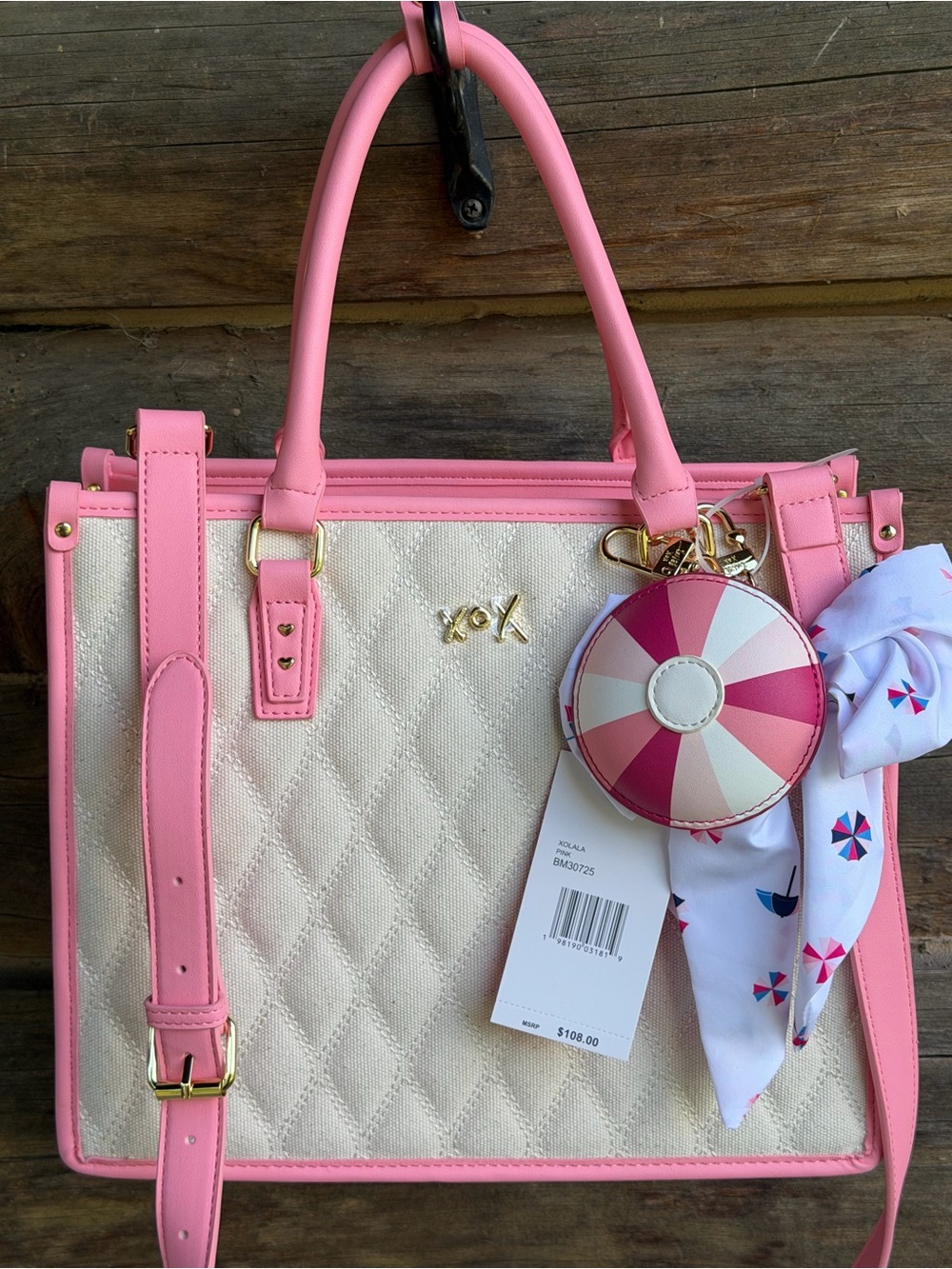 Betsey Johnson XOLALA Quilted Crossbody Purse - Picture 3 of 11